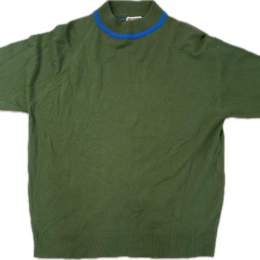 Unbranded Men's Green and Khaki Jumper